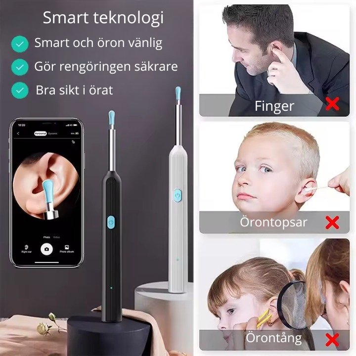 Smart öronrengörare - en ny standard för öronhygien, hemma hos dig